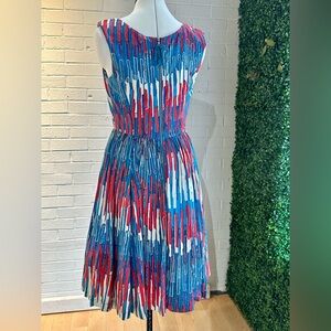 Anthropologie women’s dress red white blue sz 8 plenty by Tracy Reese
